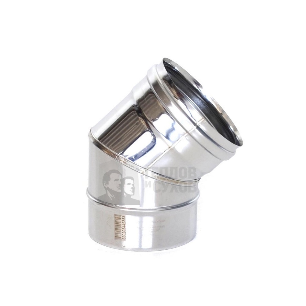 Отвод Теплов и Сухов 45 OM-Р AISI 304 0,8-250